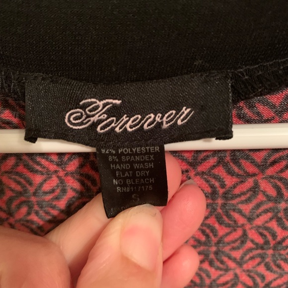 Forever Red/Black Dress - Picture 3 of 3